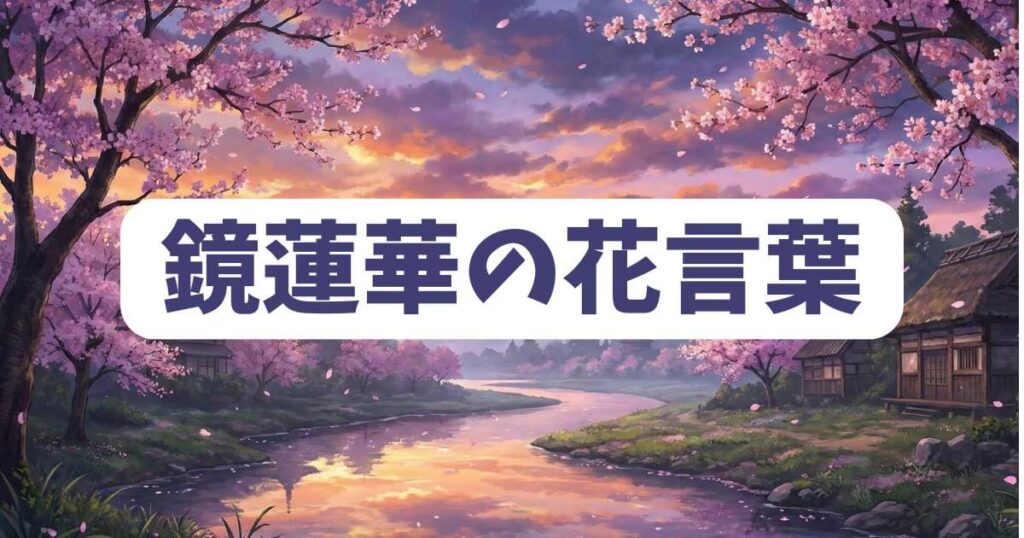 鏡蓮華の美しさを引き立てる「葬送のフリーレン」に登場する花言葉の秘密