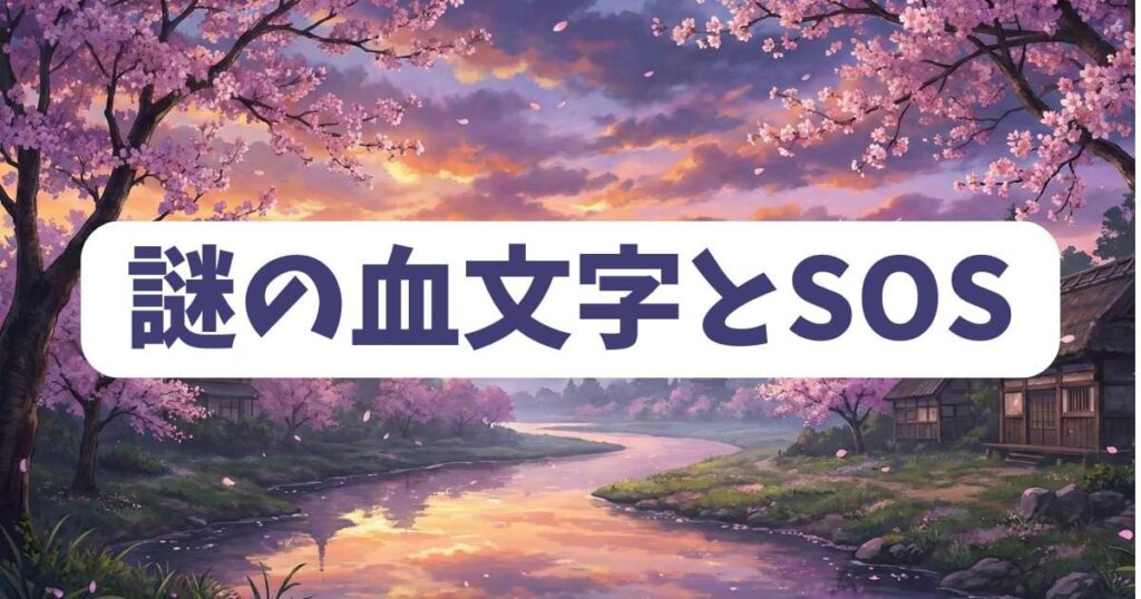 ガンニバル狩野が狂った後に残した謎の血文字とSOS